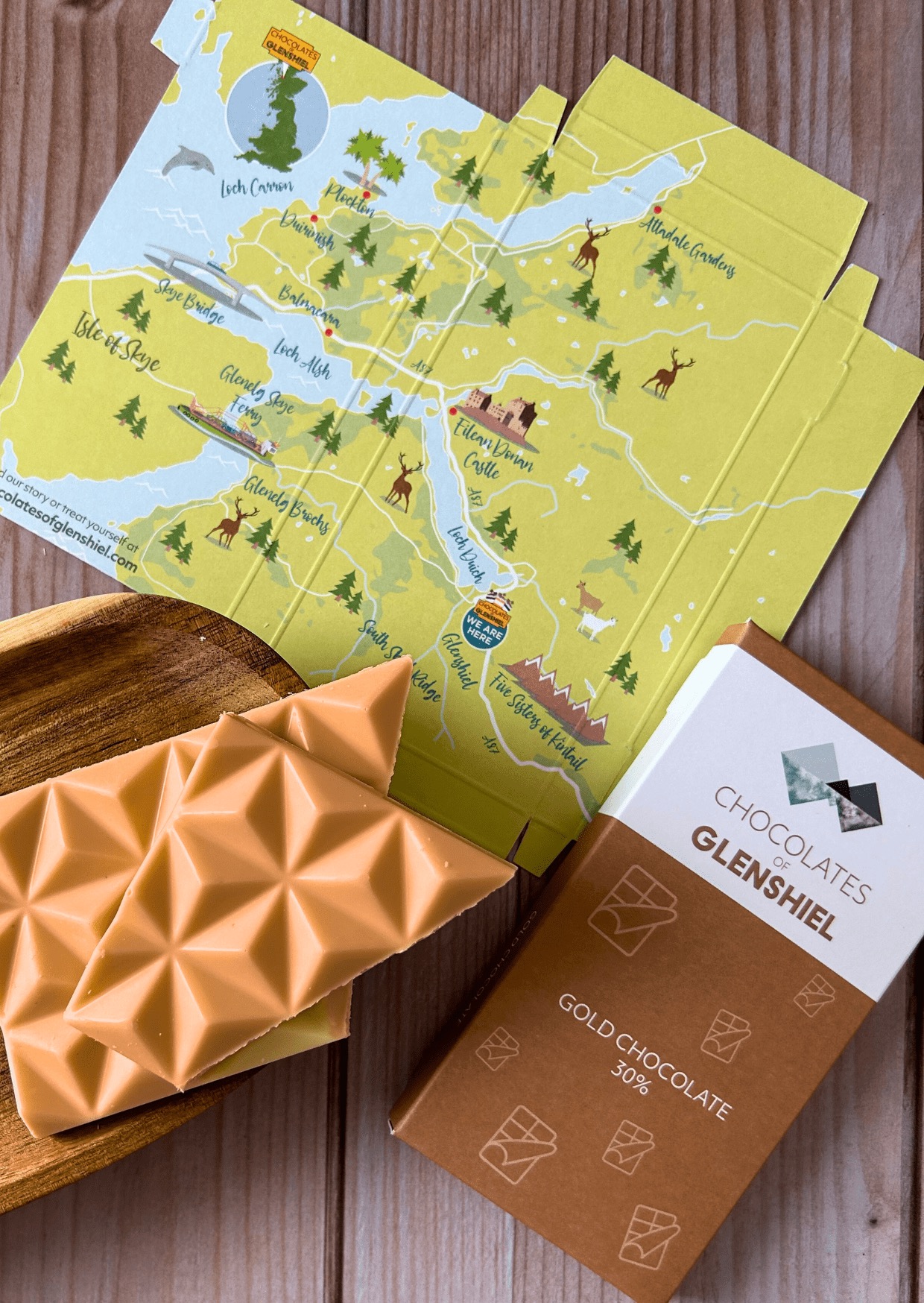 Glenshiel Gold Butterscotch Chocolate Bar